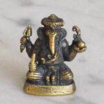 Kleine Bronzefigur von Ganesh