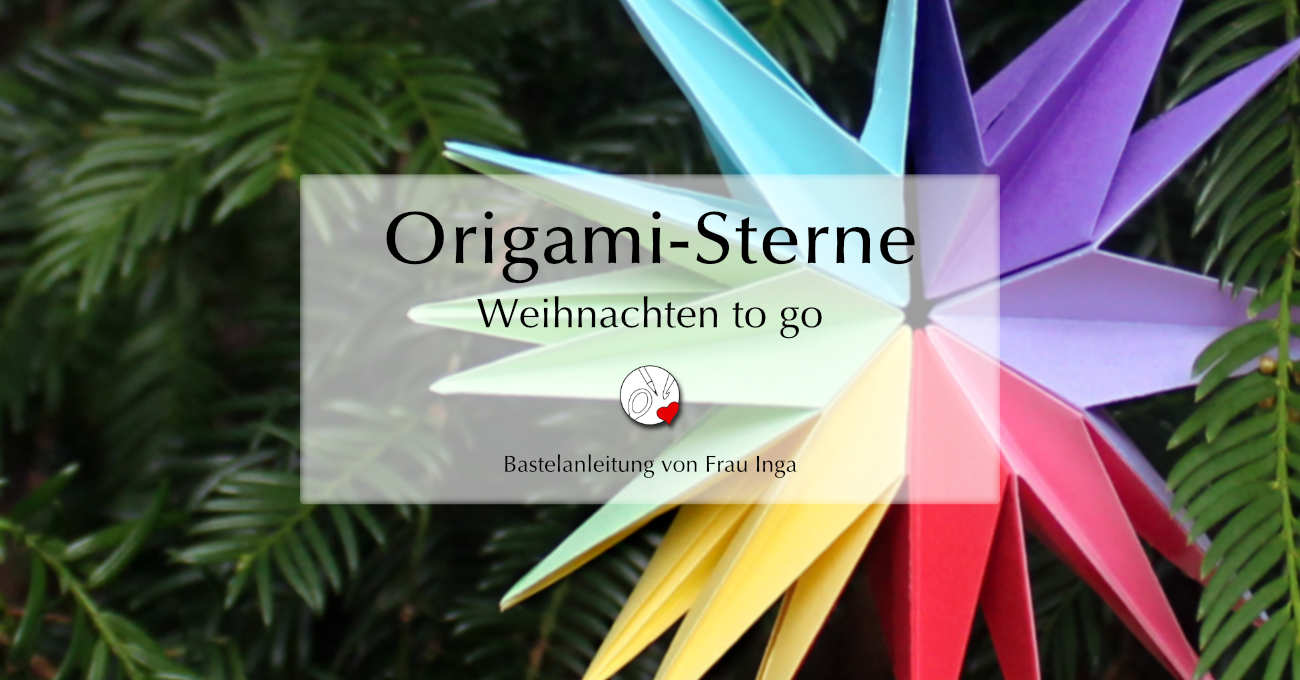 Weihnachten to go mit Origami-Stern